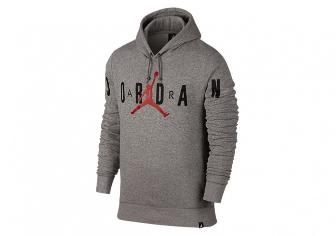 NIKE JUMPMAN BRUSHED GRAPHIC PO 2 HOODIE