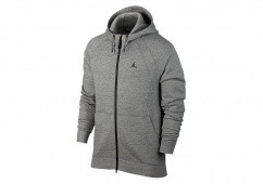 NIKE AIR JORDAN SPORTSWEAR WINGS FLEECE HOODIE DARK GREY HEATHER