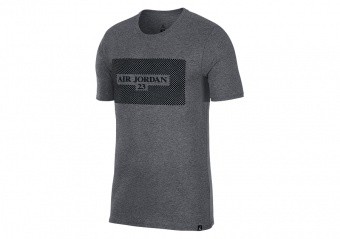 NIKE AIR JORDAN SPORTSWEAR AJ 10 GRAPHIC 1 TEE CARBON HEATHER