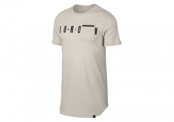 NIKE AIR JORDAN SPORTSWEAR ALT-HEM POCKET TEE DESERT SAND