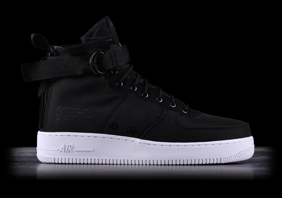 nike sf air force 1 mid black and white