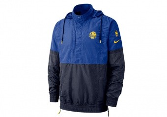 NIKE NBA GOLDEN STATE WARRIORS COURTSIDE JACKET COURTSIDE RUSH BLUE