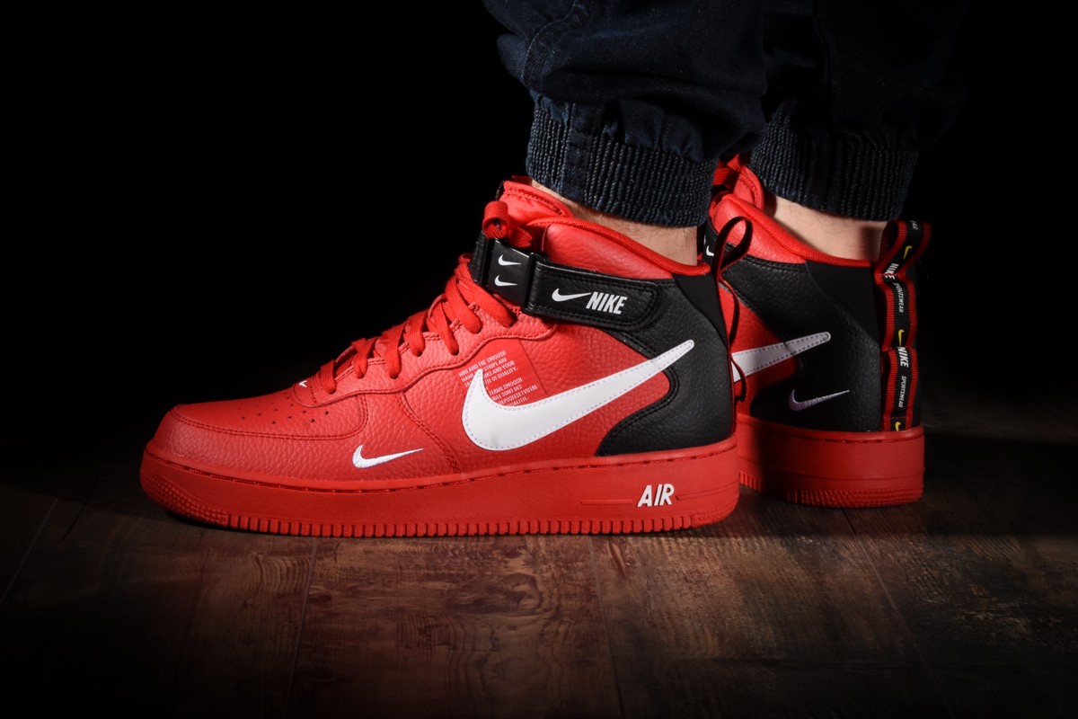 air force 1 mid 07 red
