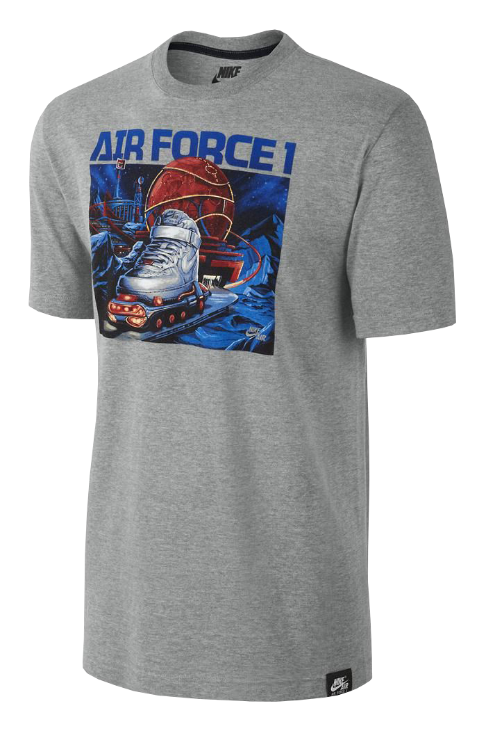 NIKE AIR FORCE 1 MISSION TEE GREY
