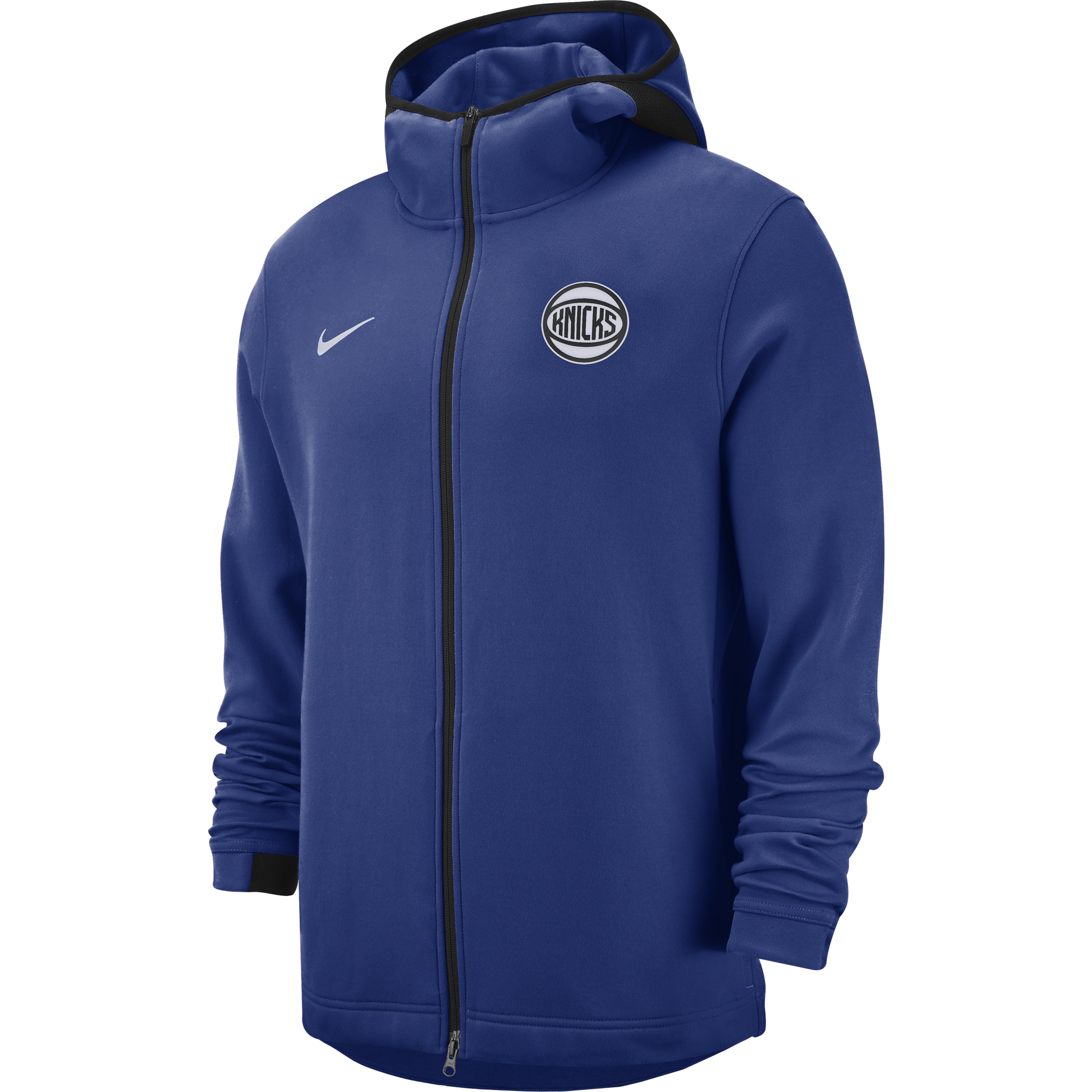 NIKE NBA NEW YORK KNICKS SHOWTIME DRY HOODIE RUSH BLUE