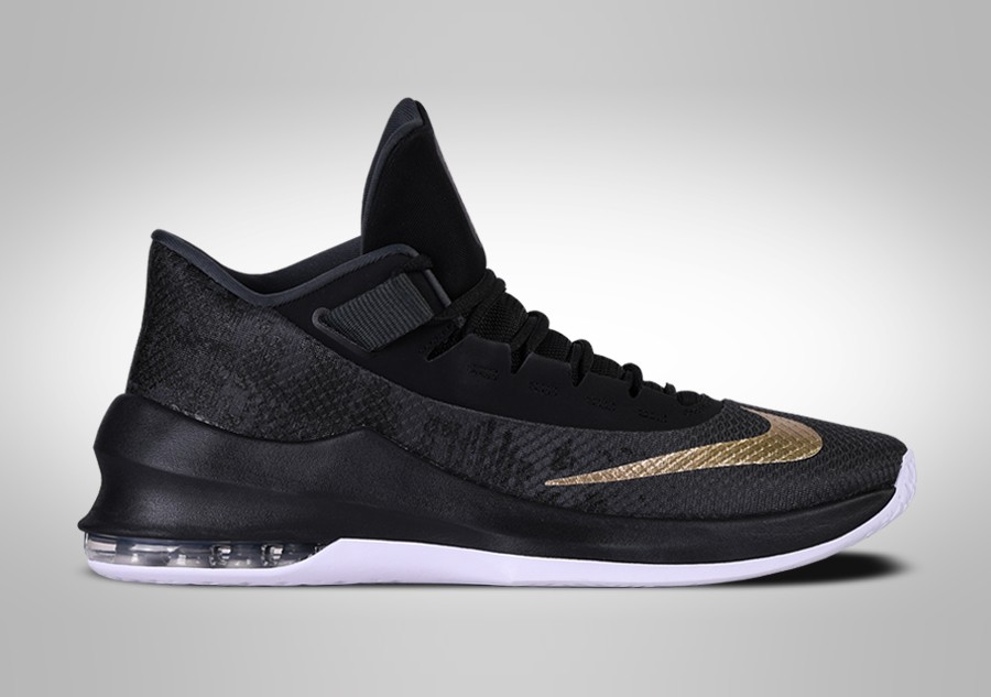 nike fly by mid black gold