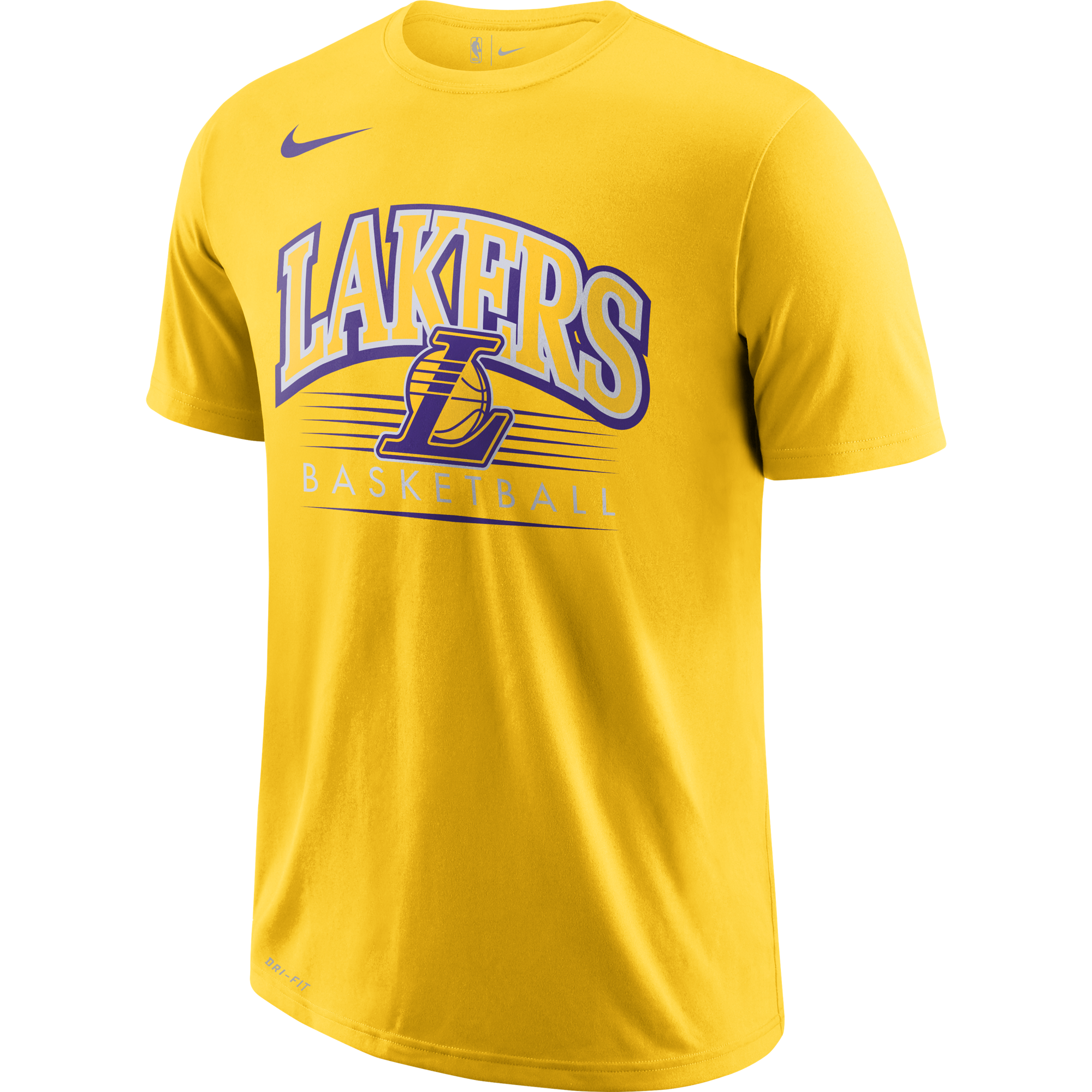 NIKE NBA LOS ANGELES LAKERS CREST DRY TEE AMARILLO