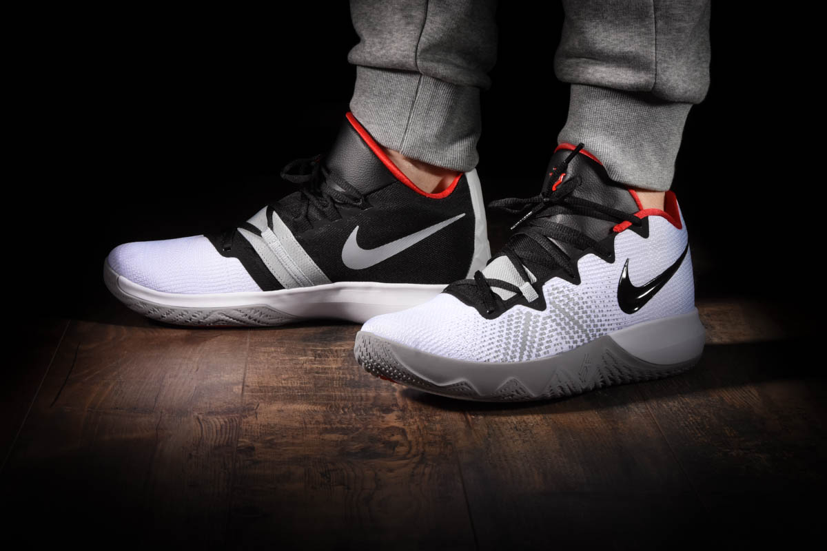 White and black kyrie on sale