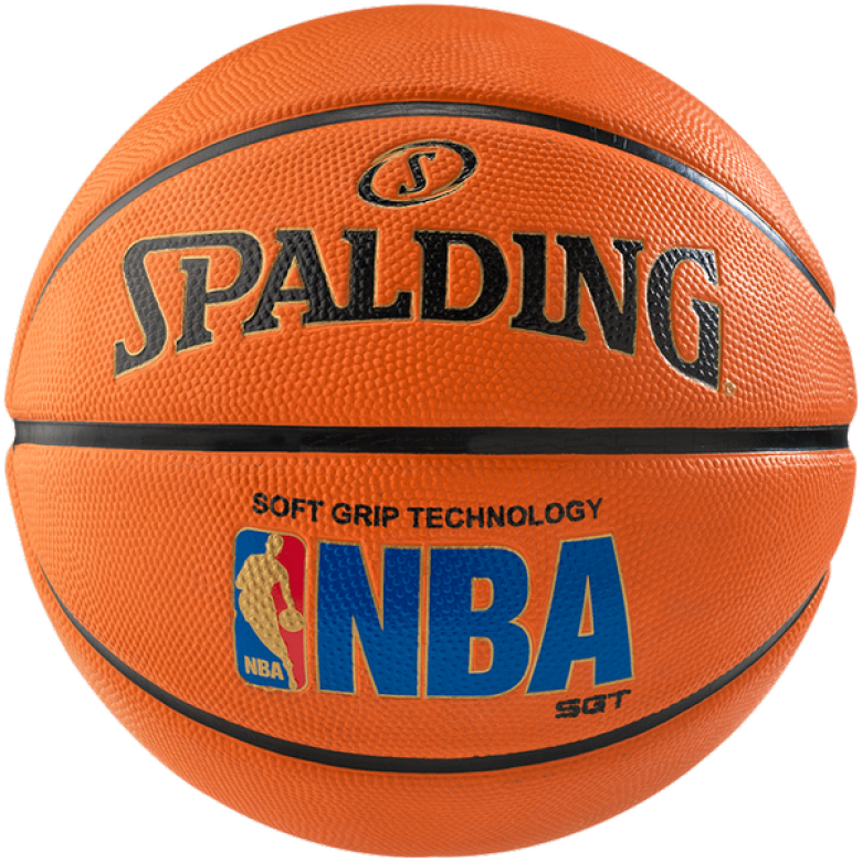 SPALDING NBA LOGOMAN SOFT GRIP SIZE 7 AMBER