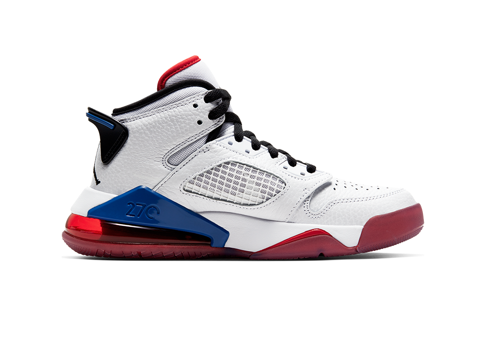 NIKE AIR JORDAN MARS 270 GS WHITE RED BLUE