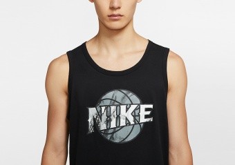 NIKE DRI-FIT TANK BLACK