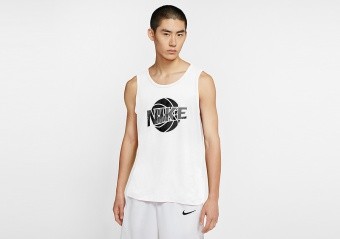 NIKE DRI-FIT TANK WHITE