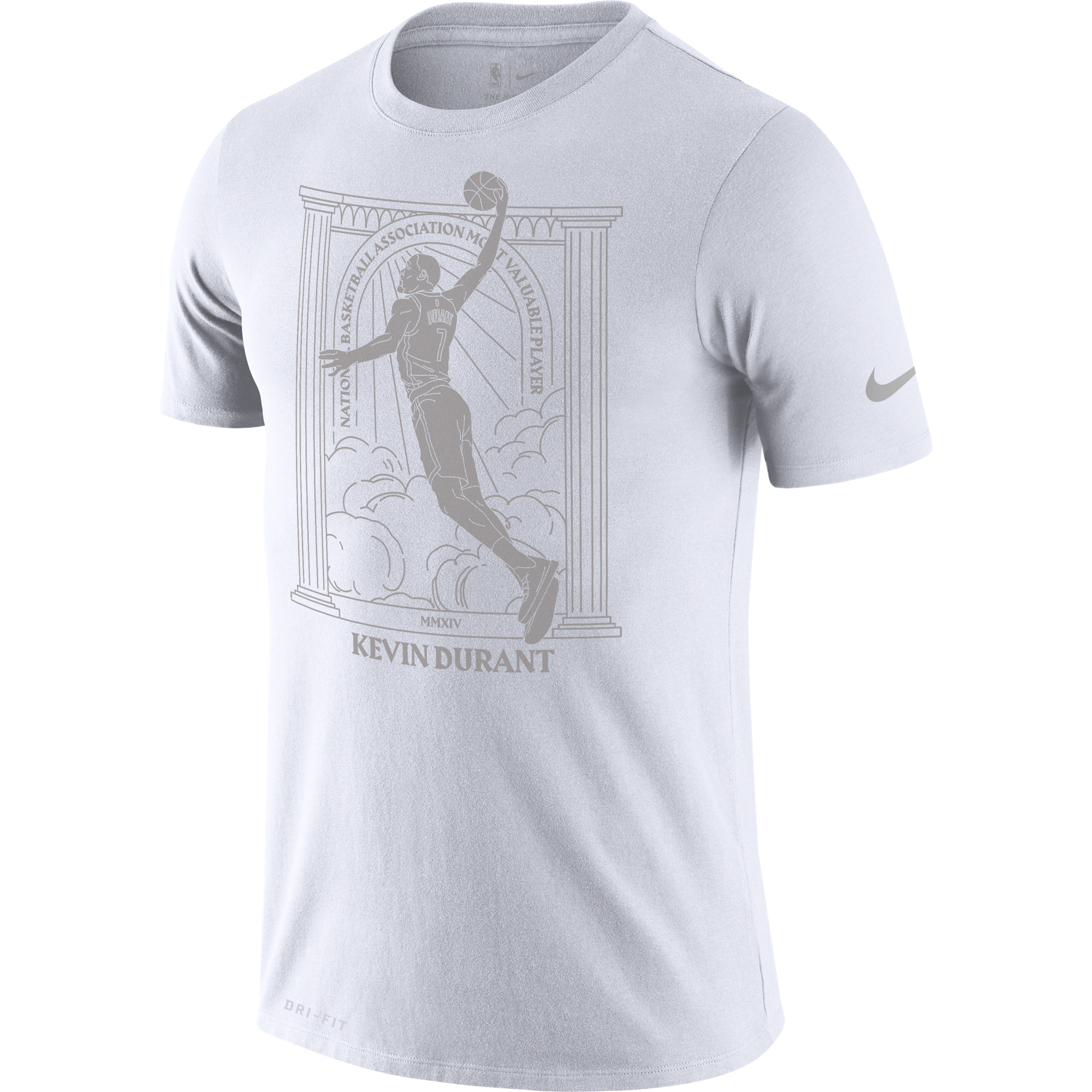 NIKE NBA KEVIN DURANT MVP DRI-FIT TEE WHITE