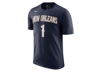 NIKE NBA NEW ORLEANS PELICANS ZION WILLIAMSON DRI-FIT TEE COLLEGE NAVY