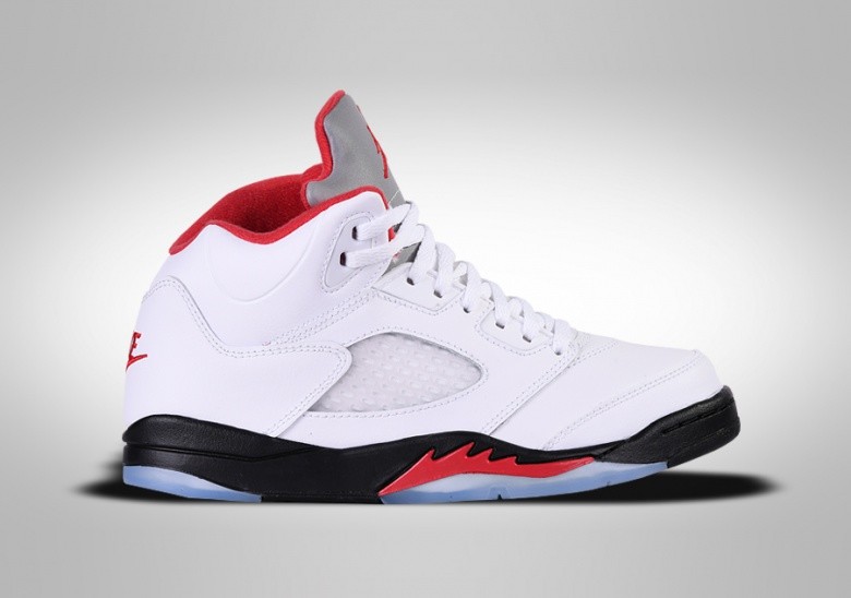 NIKE AIR JORDAN 5 RETRO TD FIRE RED SILVER TONQUE