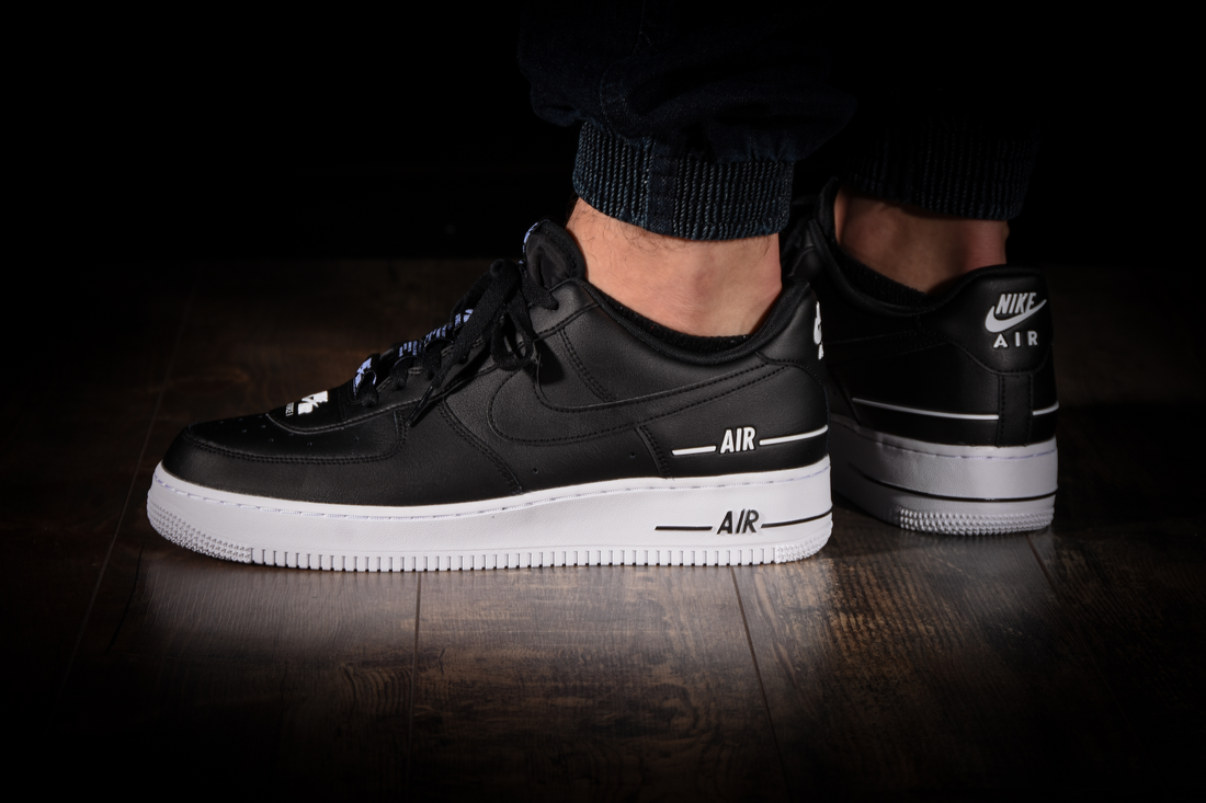NIKE AIR FORCE 1 LOW '07 LV8 DOUBLE AIR BLACK WHITE for £200.00