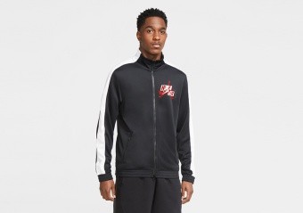 NIKE AIR JORDAN JUMPMAN CLASSICS TRICOT JACKET BLACK