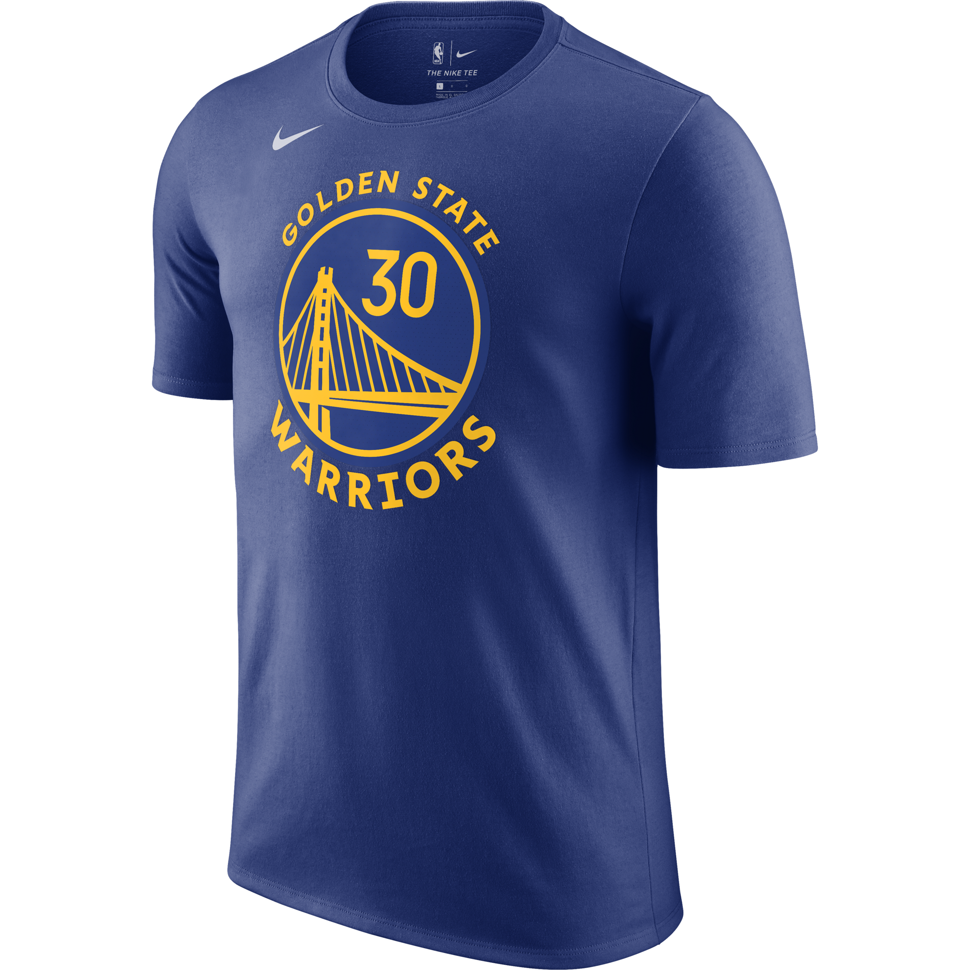 NIKE NBA GOLDEN STATE WARRIORS STEPHEN CURRY TEE RUSH BLUE