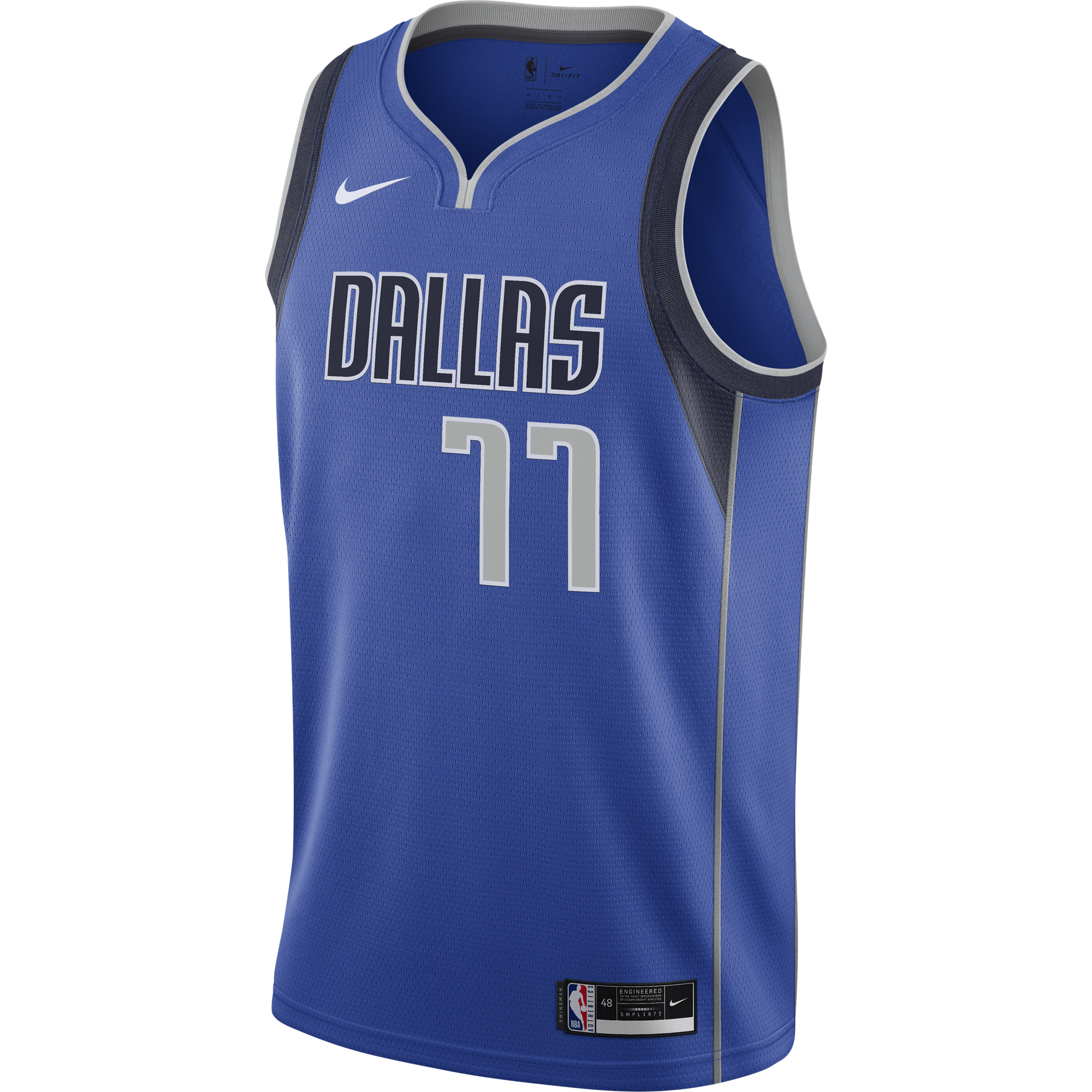 NIKE NBA DALLAS MAVERICKS LUKA DONČIĆ ICON EDITION SWINGMAN JERSEY GAME ROYAL