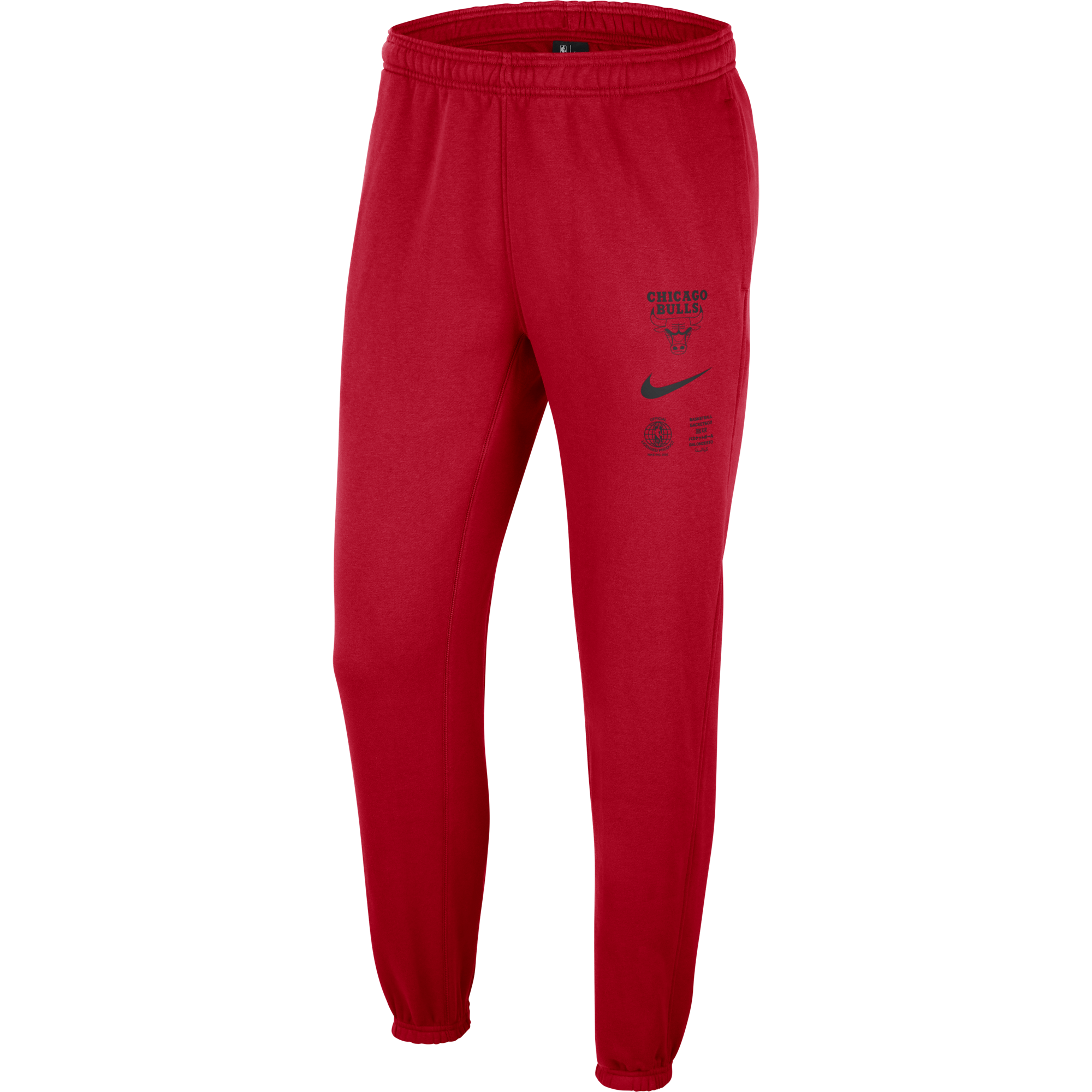 NIKE NBA CHICAGO BULLS COURTSIDE FLEECE PANTS UNIVERSITY RED