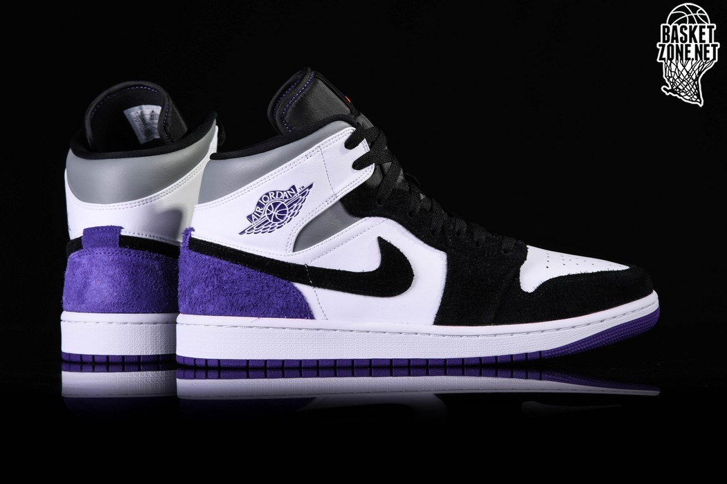 nike air jordan 1 mid court purple