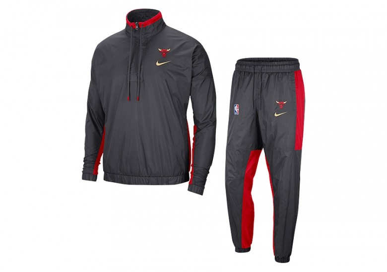NIKE NBA CHICAGO BULLS CITY EDITION COURTSIDE TRACKSUIT ANTHRACITE