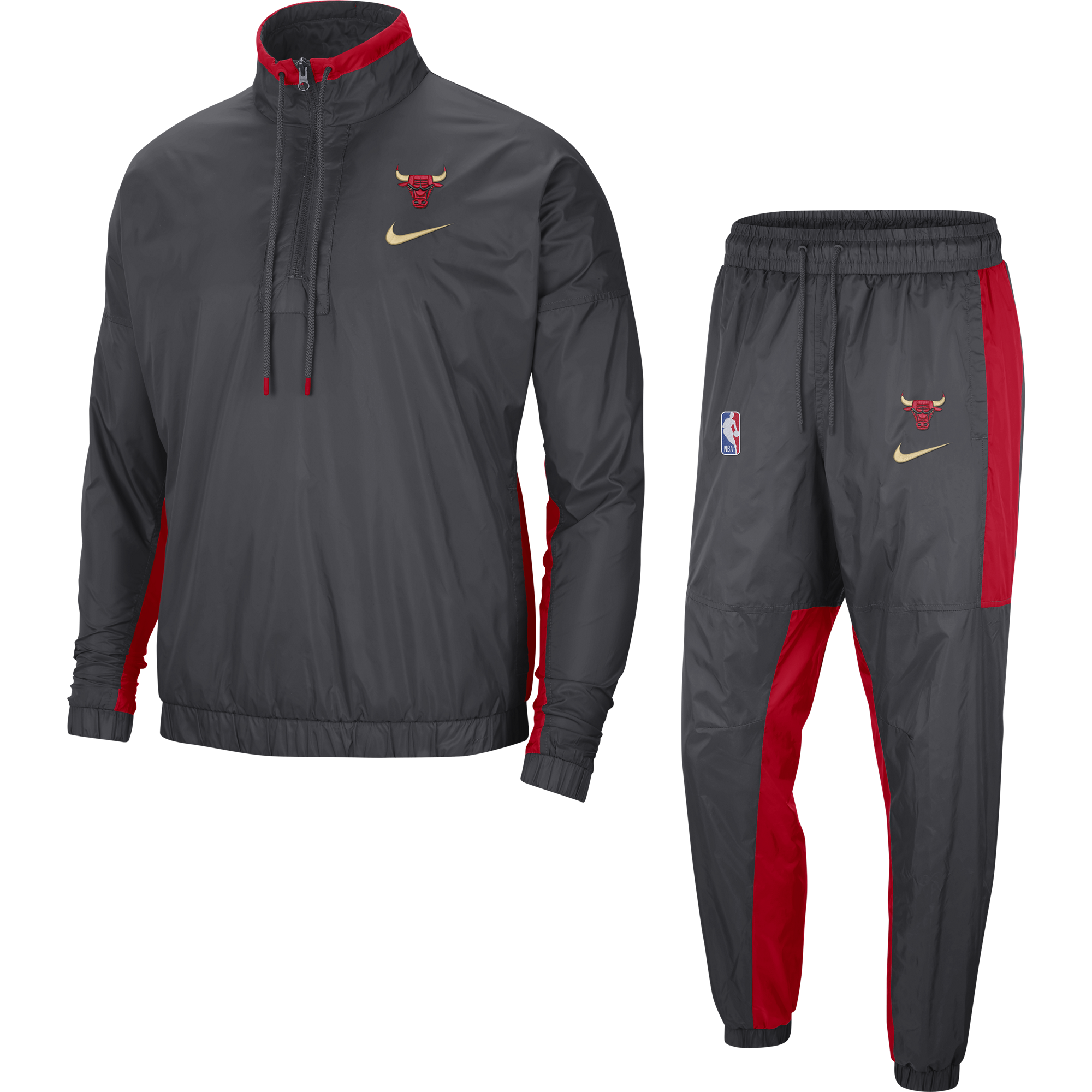 NIKE NBA CHICAGO BULLS CITY EDITION COURTSIDE TRACKSUIT ANTHRACITE für ...
