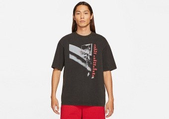 NIKE AIR JORDAN FLIGHT GRAPHIC CREW TEE BLACK