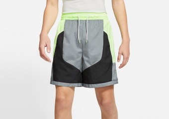 NIKE THROWBACK NARRATIVE SHORTS BARELY VOLT