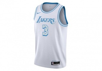 NIKE NBA LOS ANGELES LAKERS ANTHONY DAVIS CITY EDITION SWINGMAN JERSEY WHITE