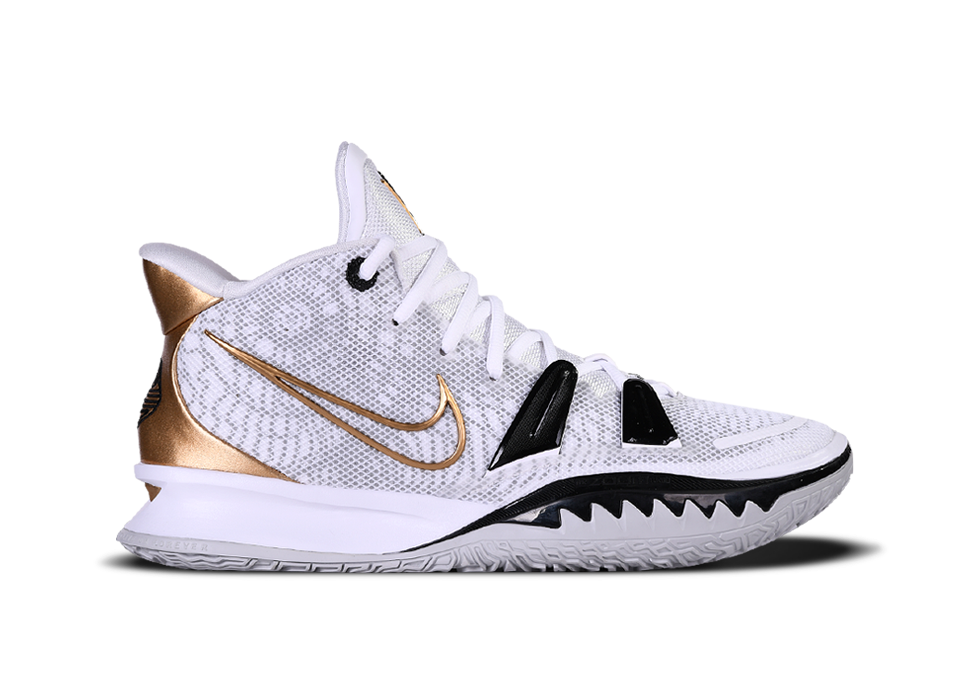 NIKE KYRIE 7 GS RINGS WHITE METALLIC GOLD