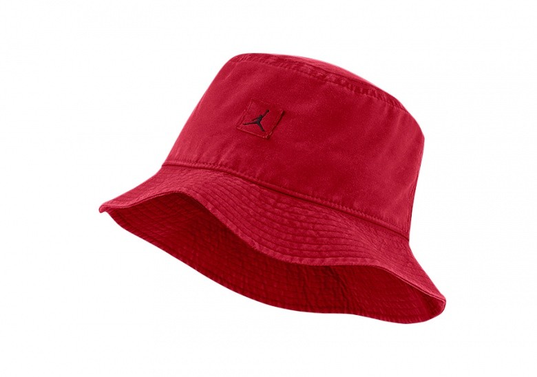 NIKE AIR JORDAN JUMPMAN WASHED BUCKET CAP GYM RED