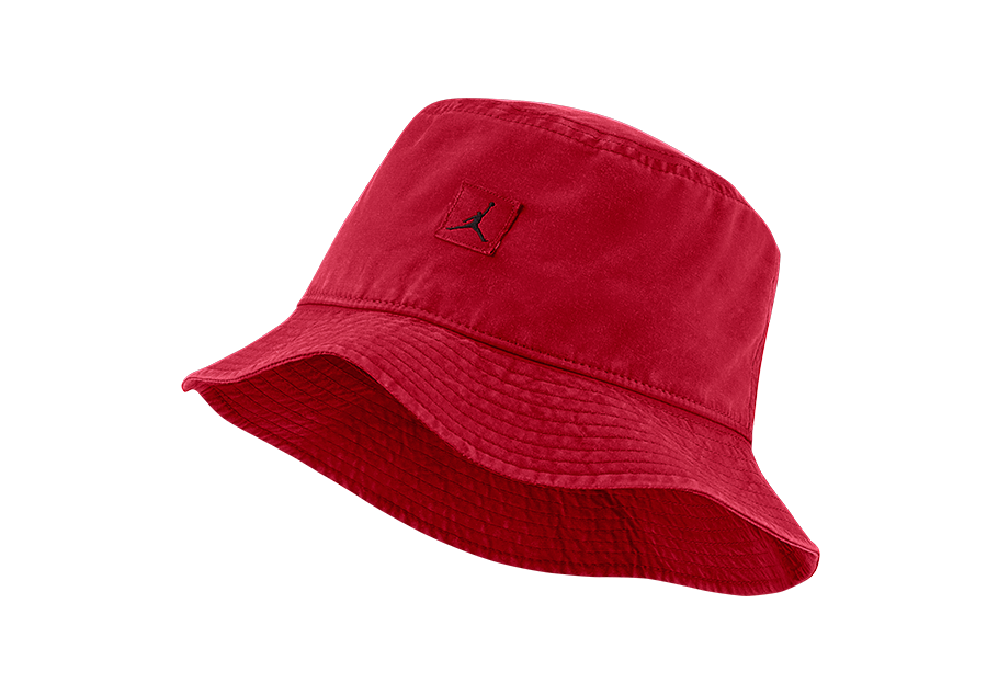 NIKE AIR JORDAN JUMPMAN WASHED BUCKET CAP GYM RED