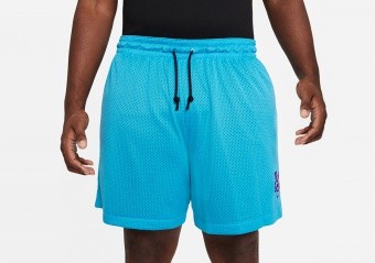 NIKE DRI-FIT SPACE JAM A NEW LEGACY REVERSIBLE SHORTS LIGHT BLUE FURY/BLACK