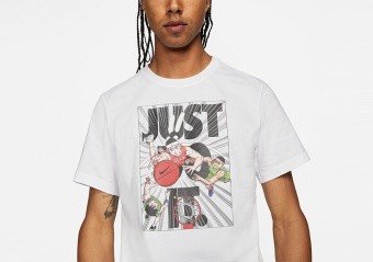 NIKE MANGA ART JUST DO IT TEE WHITE