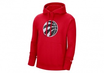 NIKE NBA TORONTO RAPTORS FLEECE ESSENTIAL HOODIE UNIVERSITY RED