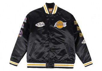 MITCHELL & NESS CHAMP CITY SATIN JACKET LOS ANGELES LAKERS