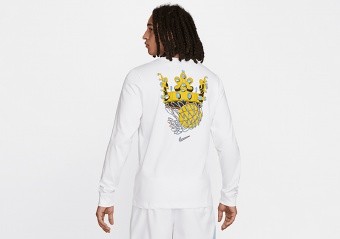 NIKE LEBRON JAMES SFG LONG SLEEVE WHITE