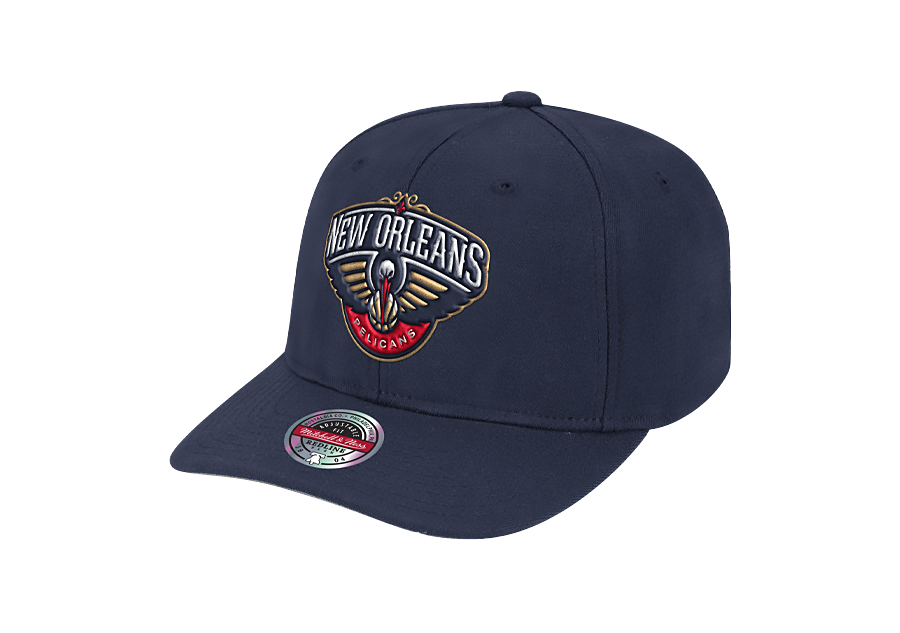 MITCHELL & NESS TEAM GROUND REDLINE SNAPBACK NEW ORLEANS PELICANS