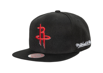 MITCHELL & NESS ENGLISH DROPBACK SNAPBACK NBA HOUSTON ROCKETS