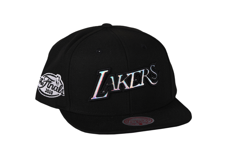 MITCHELL & NESS IRIDESCENT WORDMARK SNAPBACK HWC LOS ANGELES LAKERS