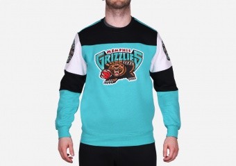 MITCHELL & NESS OVERTIME FLEECE CREW SWEATSHIRT MEMPHIS GRIZZLIES