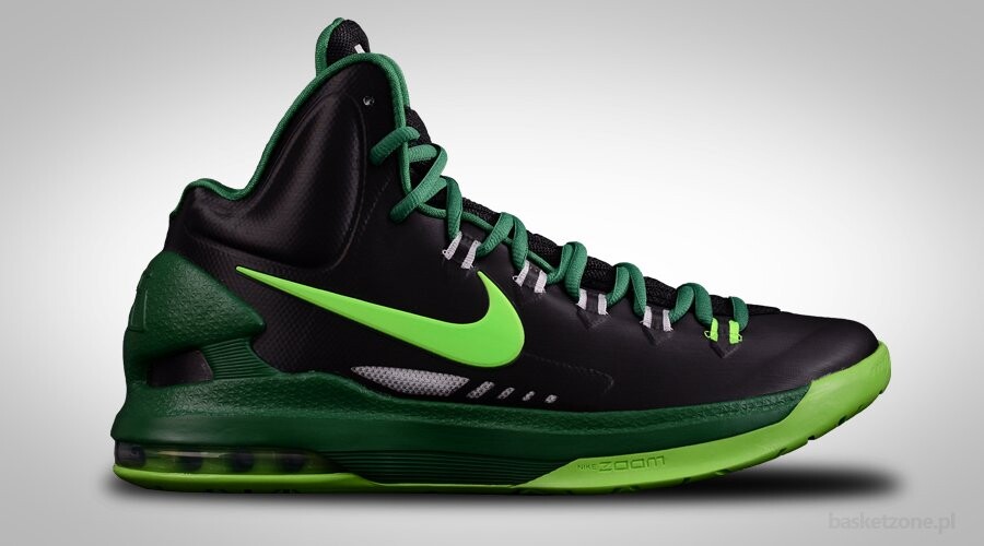 NIKE ZOOM KD V BLACK ELECTRIC GREEN KEVIN DURANT