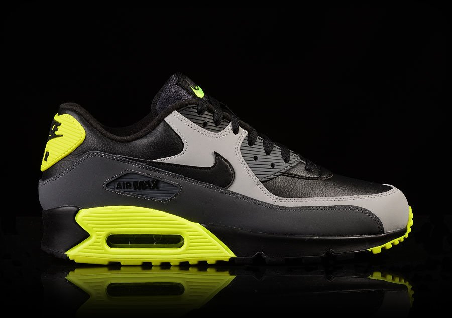 NIKE AIR MAX 90 LTR BLACK WOLF GREY VOLT fur 105 00 kicksmaniac